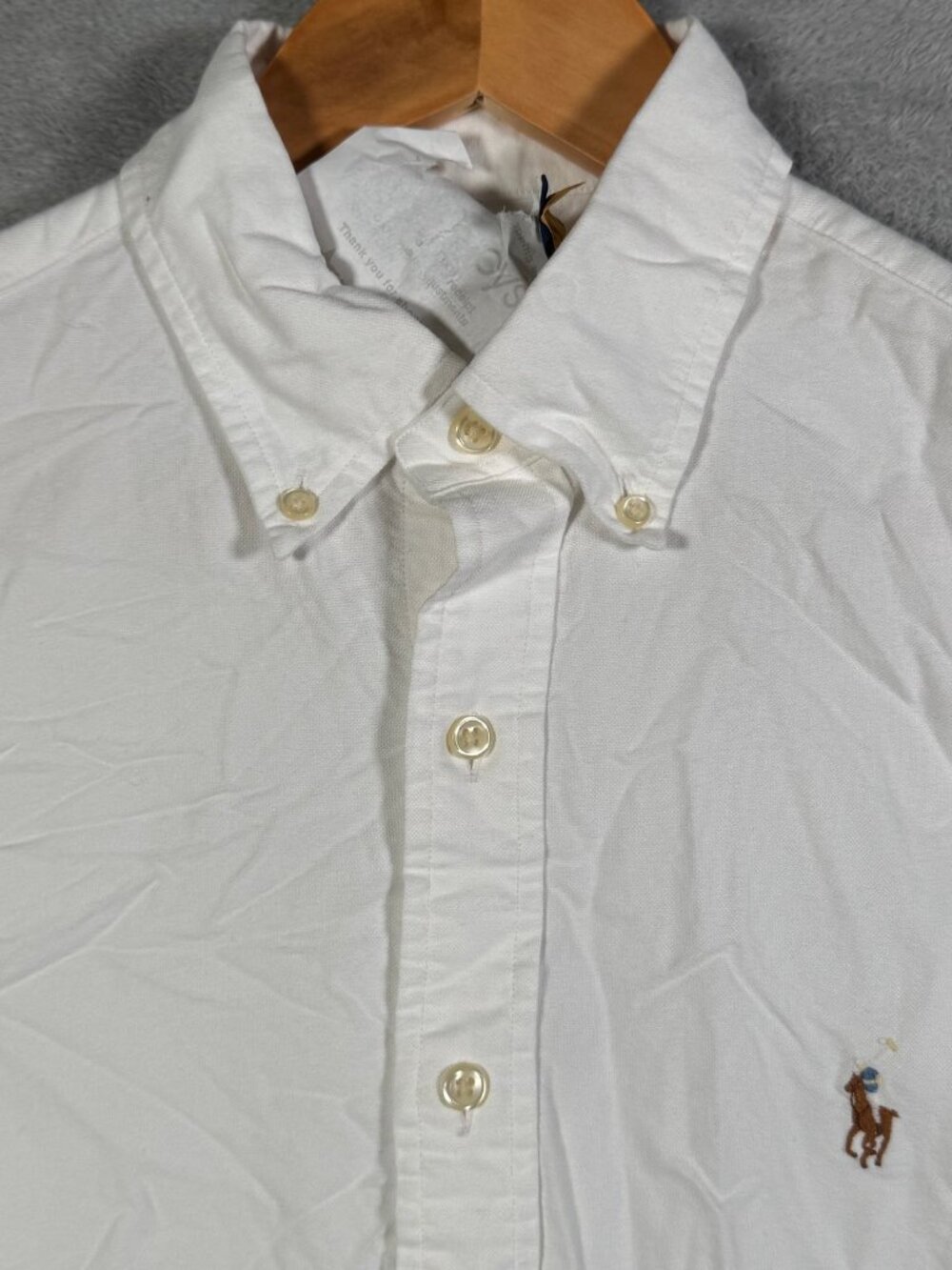 Polo Ralph Lauren Oxford Shirt Mens S White Classic Fit Short Sleeve $120